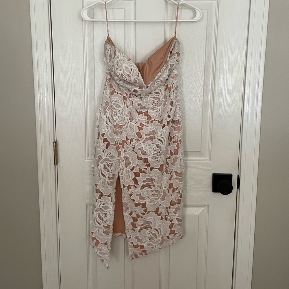Showpo white mini dress